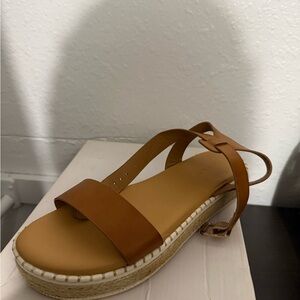 Brown Leather Women's Sandals